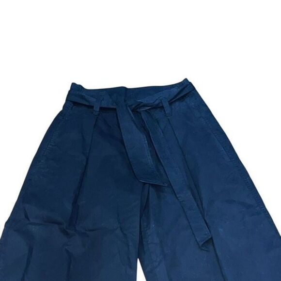 Velvet by Graham & Spenser ARISA Black Wide Leg Cropped Belted Pants Size 2 NWT - Picture 2 of 5